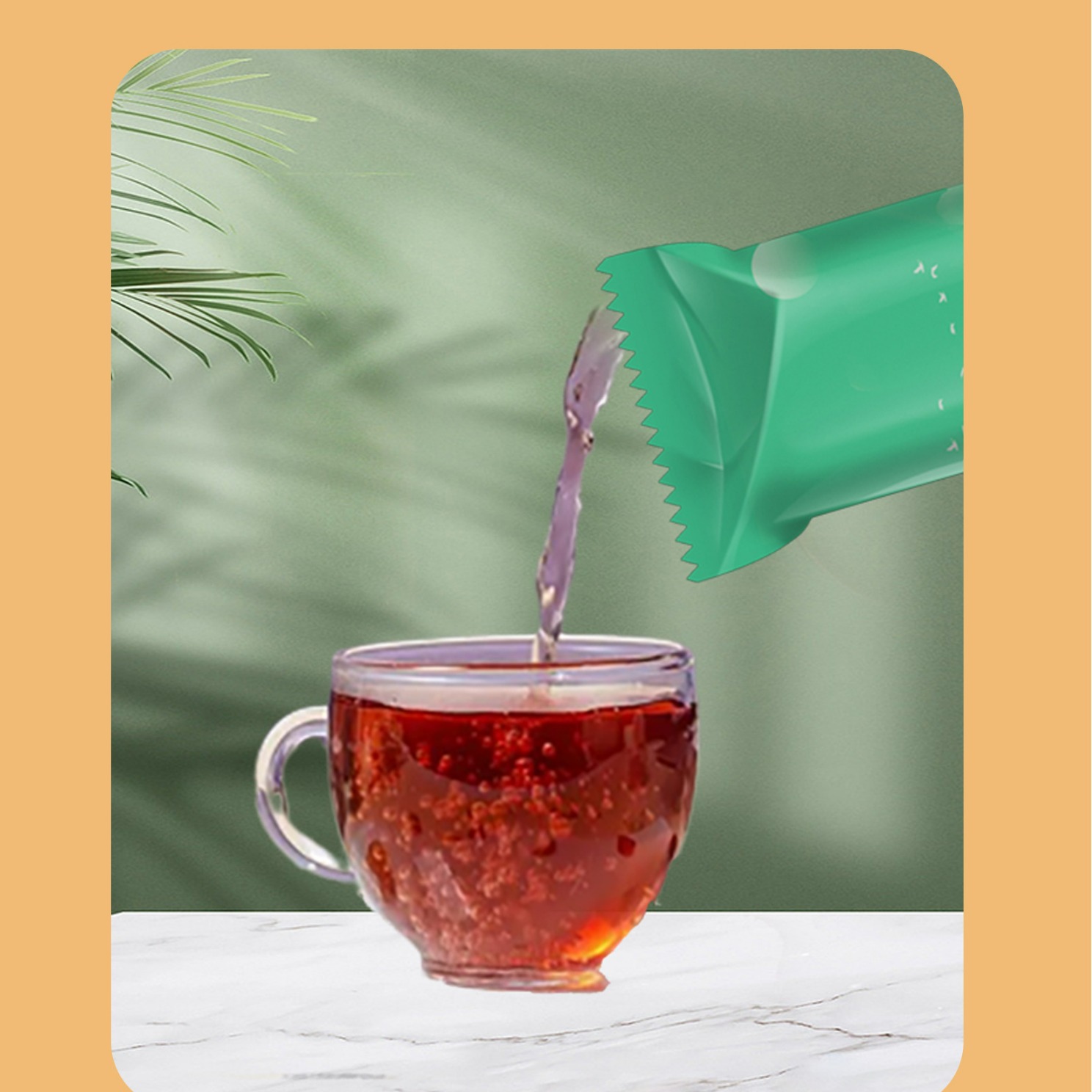 Fu Shi Yin Herbal Drink with Ginseng (Ren Shen) — Portable Herbal Beverage Sachets in use
