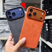 适用于苹果iPhone17Pro翻毛皮磁吸手机壳Alcantara防摔高级保护套