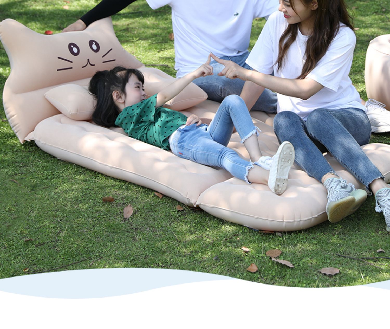 Car inflatable bed, car air mattress, car back seat sleeping pad, car mattress for children sleeping, in-car travel mattress