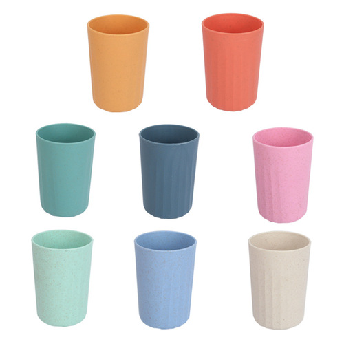 Amazon Wheat Straw Toothbrush Cup Household Couple's Oral Care Cup Student Dorm Toothbrush Cup Manufacturer Wholesale