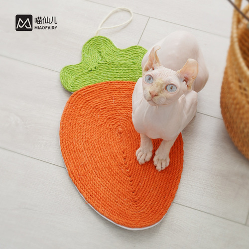 Meow Fairy Cat Supplies Watermelon Cat Scratching Board Cat Toy Sisal Mat Cat Daily Supplies Sisal Cat Scratching Board