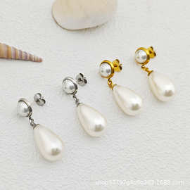 2025新款韩版时尚珍珠小众耳环氛围流行耳钉耳饰品工厂现货批发