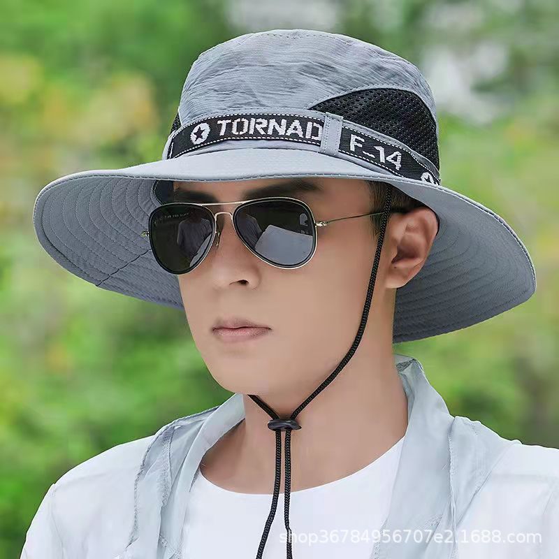 Sombrero de protección contra el sol para hombres y mujeres al aire libre cubierta de cuello gorro de verano gran bisel anti-UV sombrero de pesca sombrero de montaña sombrero de bicicleta