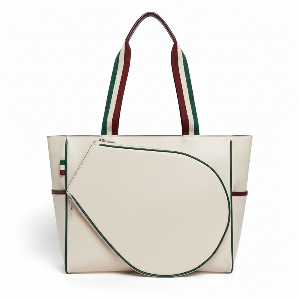 Bolsa de tenis de alto valor de piel pu mujer bolsa de fútbol deportiva al aire libre de gran capacidad de hombro doble bolsa de bádminton de hombro único