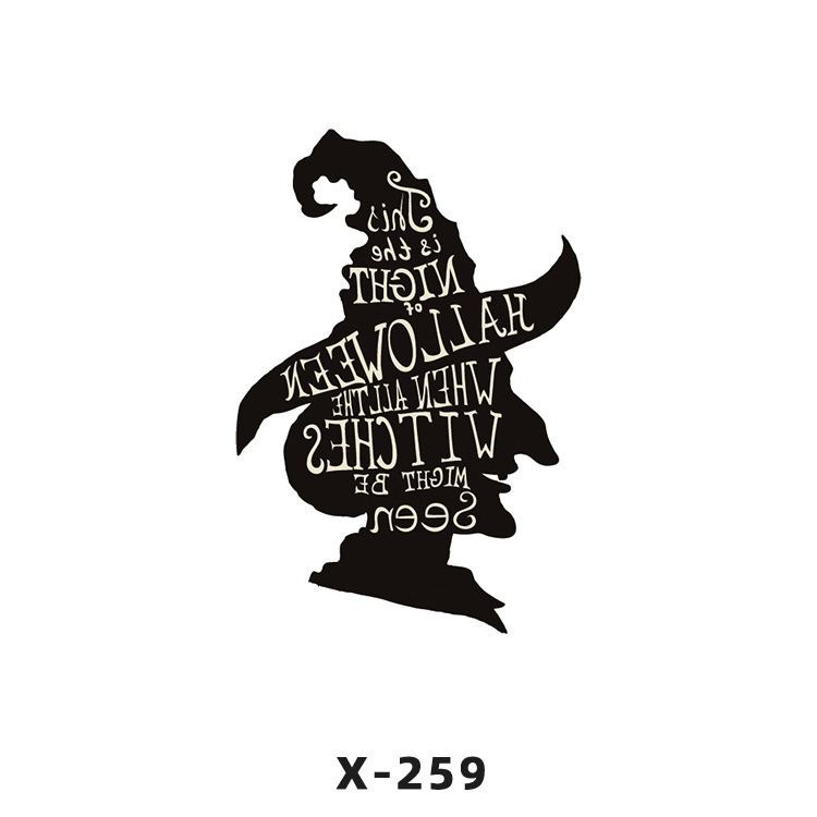 Arco de flor pequeña pegatinas de tatuaje fresco 3D dibujos animados transfronterizo Henna rosa impermeable texto en inglés pegatinas de tatuaje