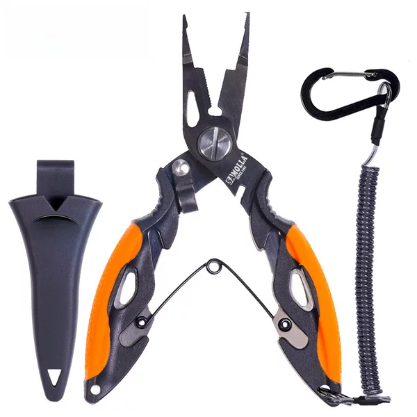 SAMOLLA micro-object Road pliers open small ring mini fishing pliers stainless steel titanium plated anti-rust high precision pliers head