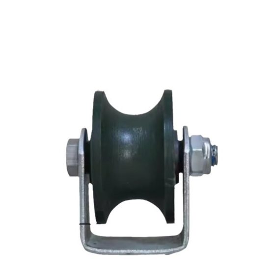 Steel tube U-shaped rail wheel for construction site rack pipe wheel for rail wheel passing through pipe wheel round pipe hanging rail wheel slide wheel round pipe wheel