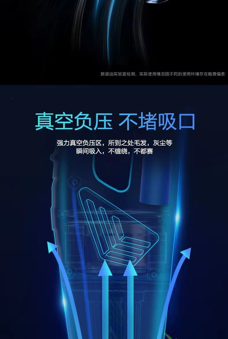 Car-mounted vacuum cleaner with high suction power and high power, suitable for both car and home use, small and powerful handheld vacuum cleaner
