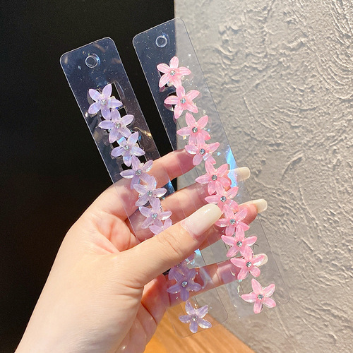 Children's braided hair small flower hair buckle little girl's cute little braid hair ornament girl's mini clip hair accessories hair clip