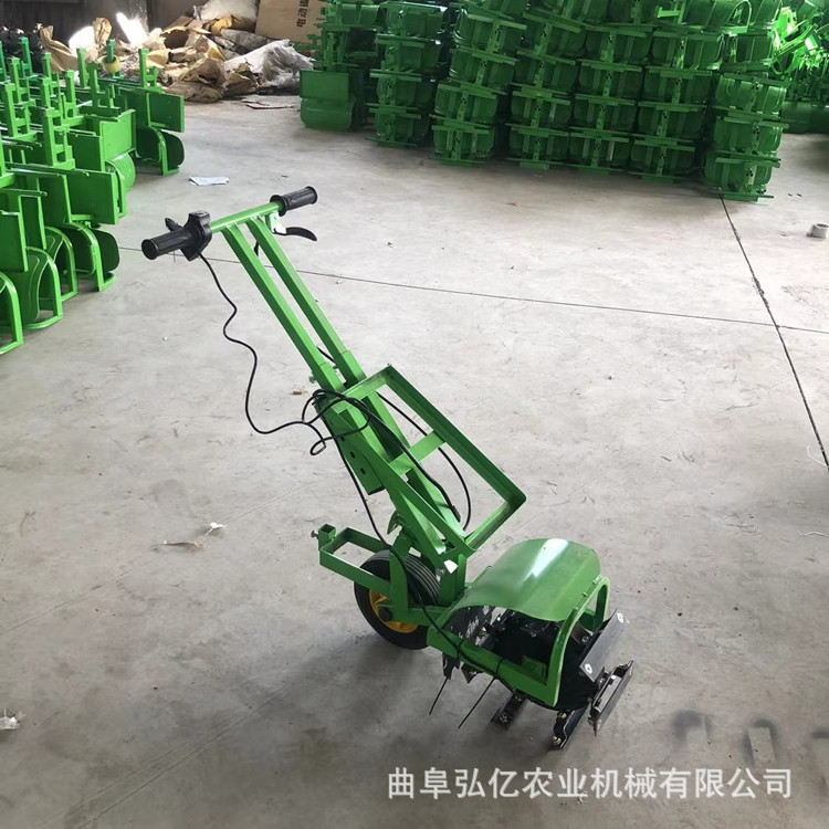 全新超高转速电动锄草机双轮7刀玉米地松土耕地机机48V菜园犁地机