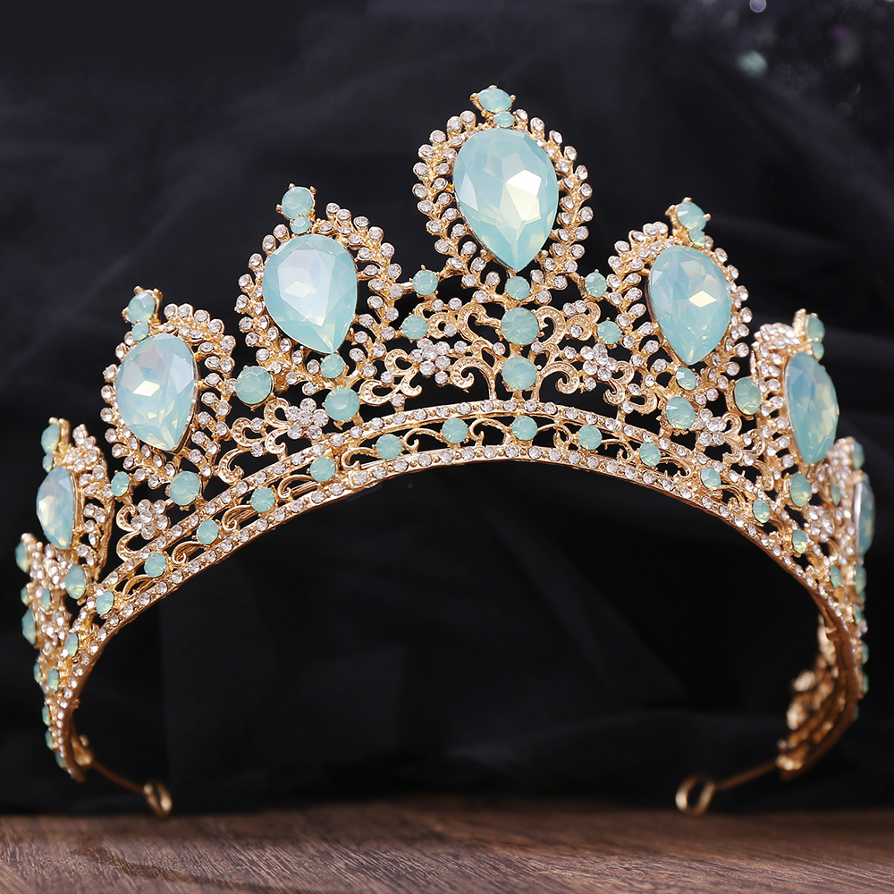 410g Weight Crown Hair Accessories Type 1 Piece Quantity Wedding, Birthday, Festival Occasion Alloy Material Crown Pattern Women's Gender Diamond Design Elegant, Romantic Style Elegant Romantic Women's Crown Alloy Diamond Crown 2