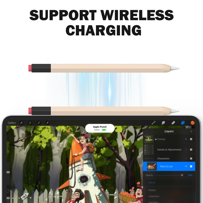 ApplePencilPro シリコンペンカバー Apple 第 2 世代ペンに適したオールインクルーシブ落下防止、滑り止め磁気ペンカバー卸売|undefined