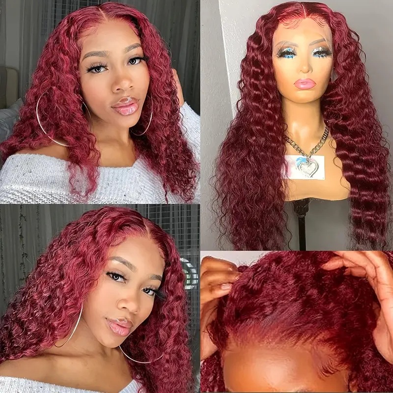 Synthetische Lace Front Perücke Mit Deep Wave Für Locken_voghion.com