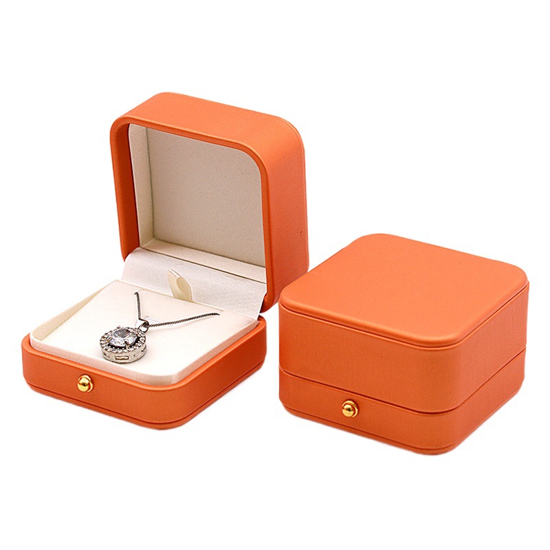 Caja de anillo naranja caballo hebilla de oro caja de anillo caja de pulsera caja de collar caja de oreja caja de broche caja de insignia