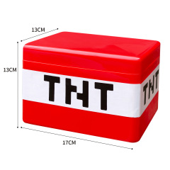 我的磁力世界周边玩具TNT收纳盒磁力方块收纳盒桌面玩具积木储存