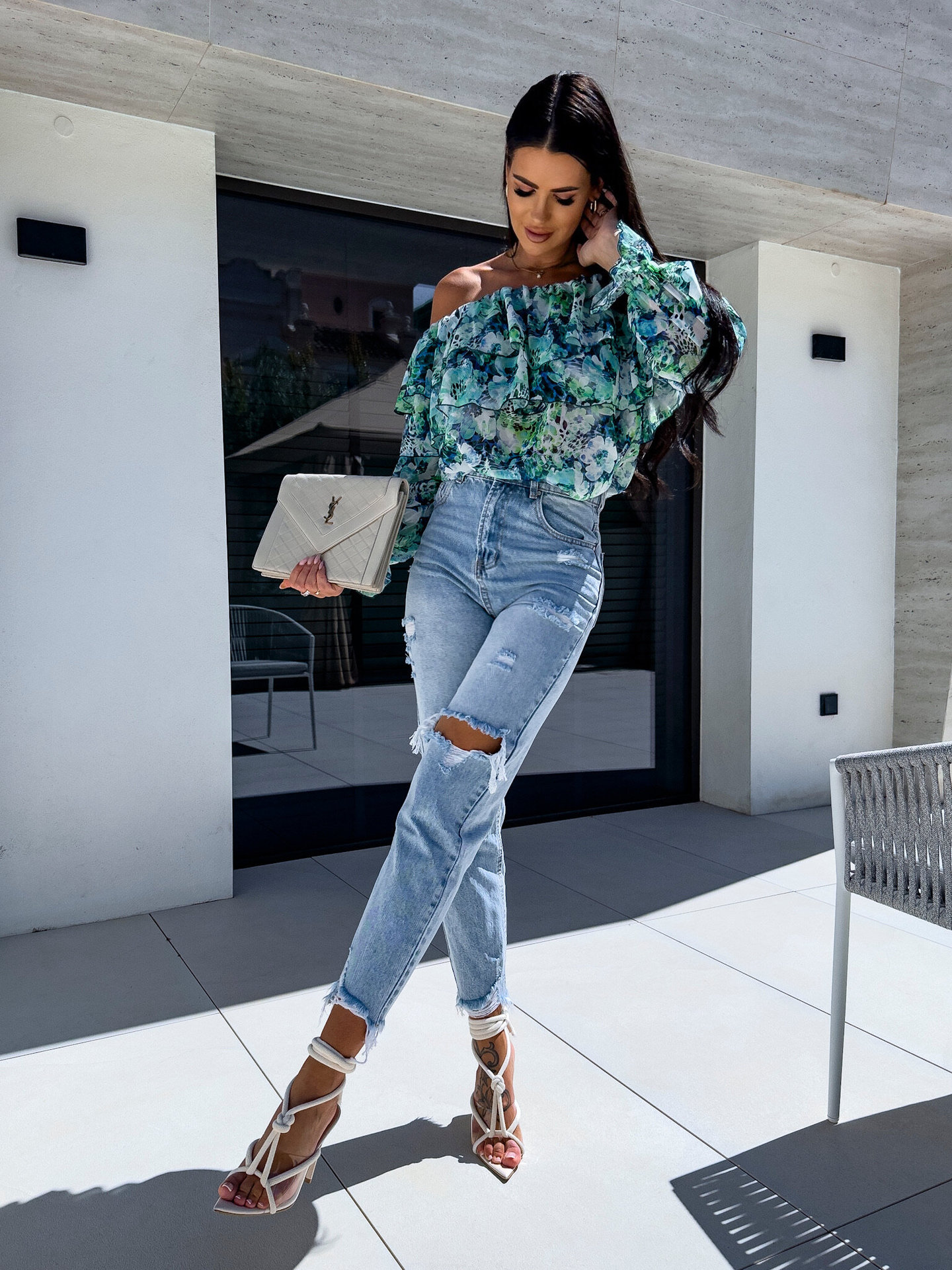 210g Weight Long Sleeve Sleeve Length Regular Sleeve Sleeve Type Polyester Fabric Type Regular Top Length Blouse Tops Type Holiday, Beach Occasion Boat Neck Neckline Regular Fit Fit Type Printing Pattern Summer Season Women's Gender Vacation Style Wholesale Women's Vacation Printing Long Sleeve Blouses 11