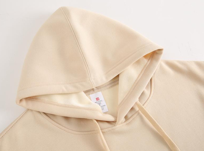 Men's Clothing 400G Silver Fox Fleece Fleece Lined Sweatshirt, Long Sleeved, Fleece Lined, Drop Shoulder, Hooded, 8S Pattern, Autumn/winter Style._voghion.com