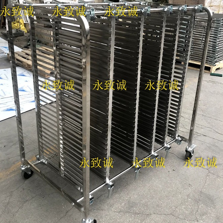 厂家直销 全不锈钢托盘周转车 LED模组防静电周转车