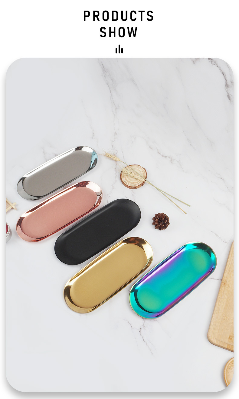 Casual Solid Color Stainless Steel Baking Pan (tray)