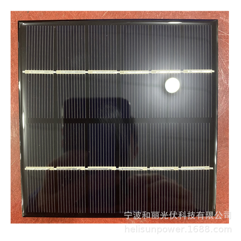 供应太阳能单晶硅滴胶板 110*110 6V350ma 功率1.8W