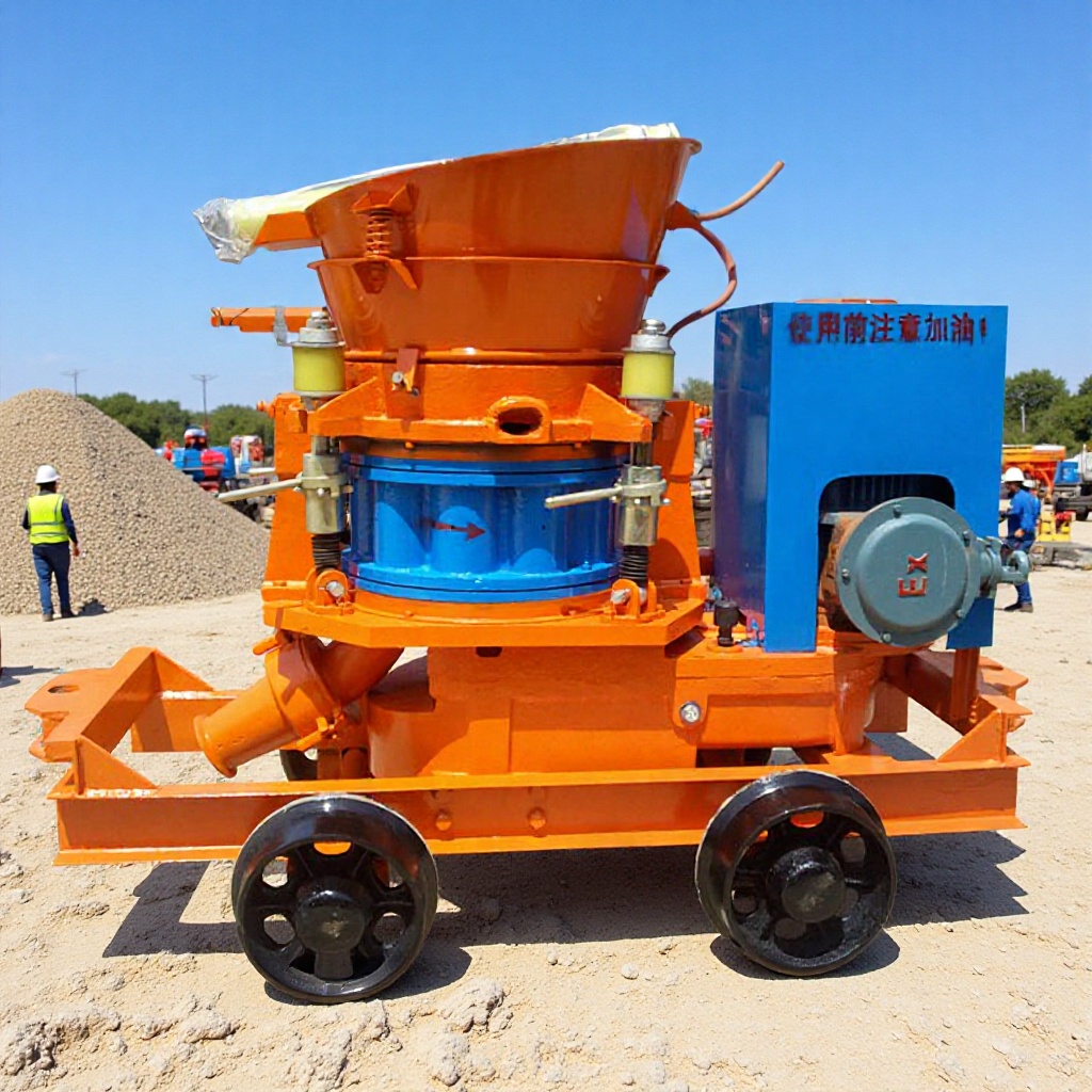 混凝土泵PZ-5输送矿用轨轮喷浆机 全自动混凝土建筑小型矿用设备