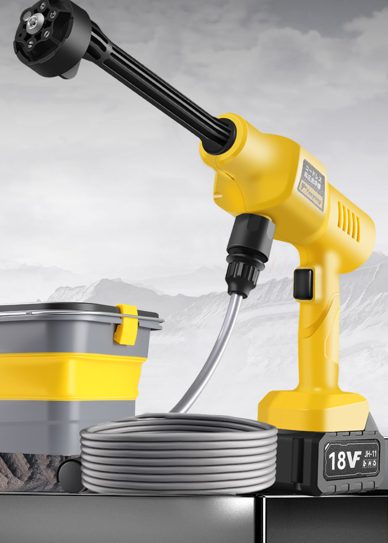 Folding High Pressure Car Washer Portable Cordless Spray Gun