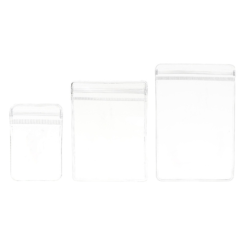 PVC ziplock bolsa collar bolsa de joyería sellada transparente anti-oxidación joyería Wenwan pendientes de oreja studs almacenamiento sellado bolsa