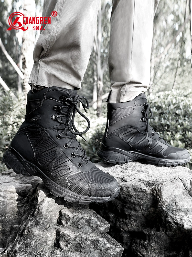 强人 Martens, men's ultra light high tactics boots