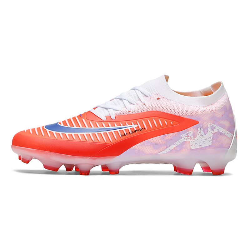 Zapatos de Fútbol con Tacos AG de Cuero Sintético Ligeros y Antideslizantes para Césped Natural y Artificial image 9