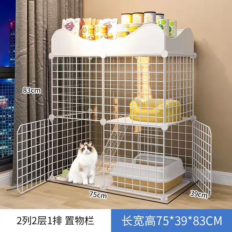 Jaula de gato super grande espacio libre de doble capa gato Villa gato mascota gato casa gato Casa Grande no inodoro integrado