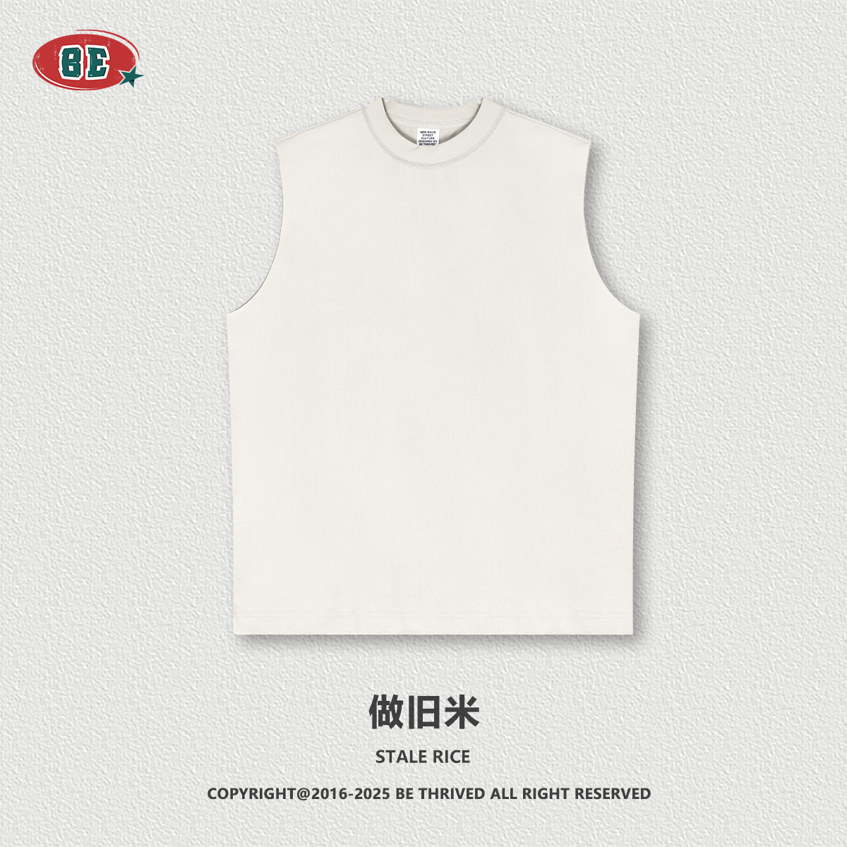Be Hombres| 2025 verano americano pequeño cuello rápido secado chaleco de hombro deportivo de color sólido protector solar camiseta sin mangas hombre
