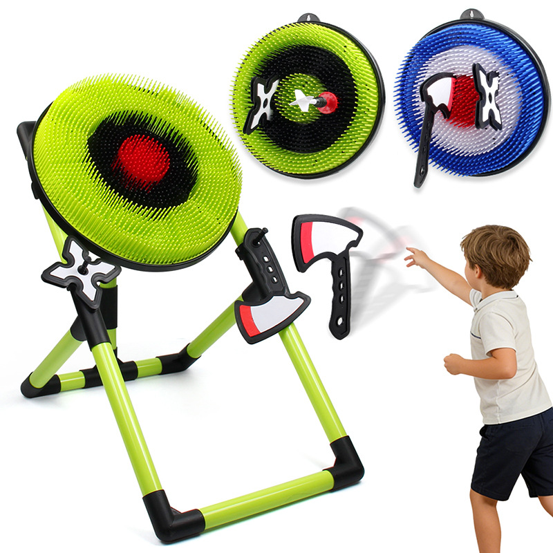 Amazon Kids Dart with Stent Set Juegos de lanzamiento con hacha Boomerang Set Juguetes de lanzamiento