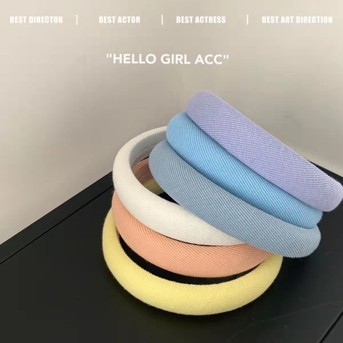 Korean sponge high skull headband women's hairpin women's spring and summer Internet red face wash wide-brimmed headband hair accessories wholesale