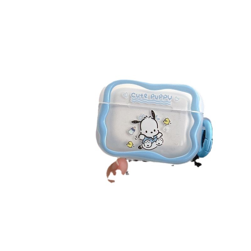 Aplicable a la caja de auriculares de Apple ins creativa bola de carbón dibujos animados muñecas AirPods4 cubierta 3 generación Pro2 generación todo incluido image 5
