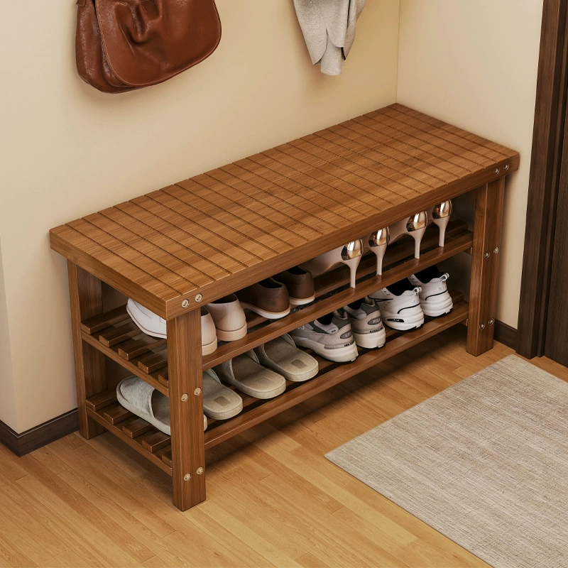 Скамейка для переобувания для входа в дом, встроенный шкаф для обуви и сиденье, скамейка для обуви в прихожей, простая полка для обуви, длинная скамейка оптом.