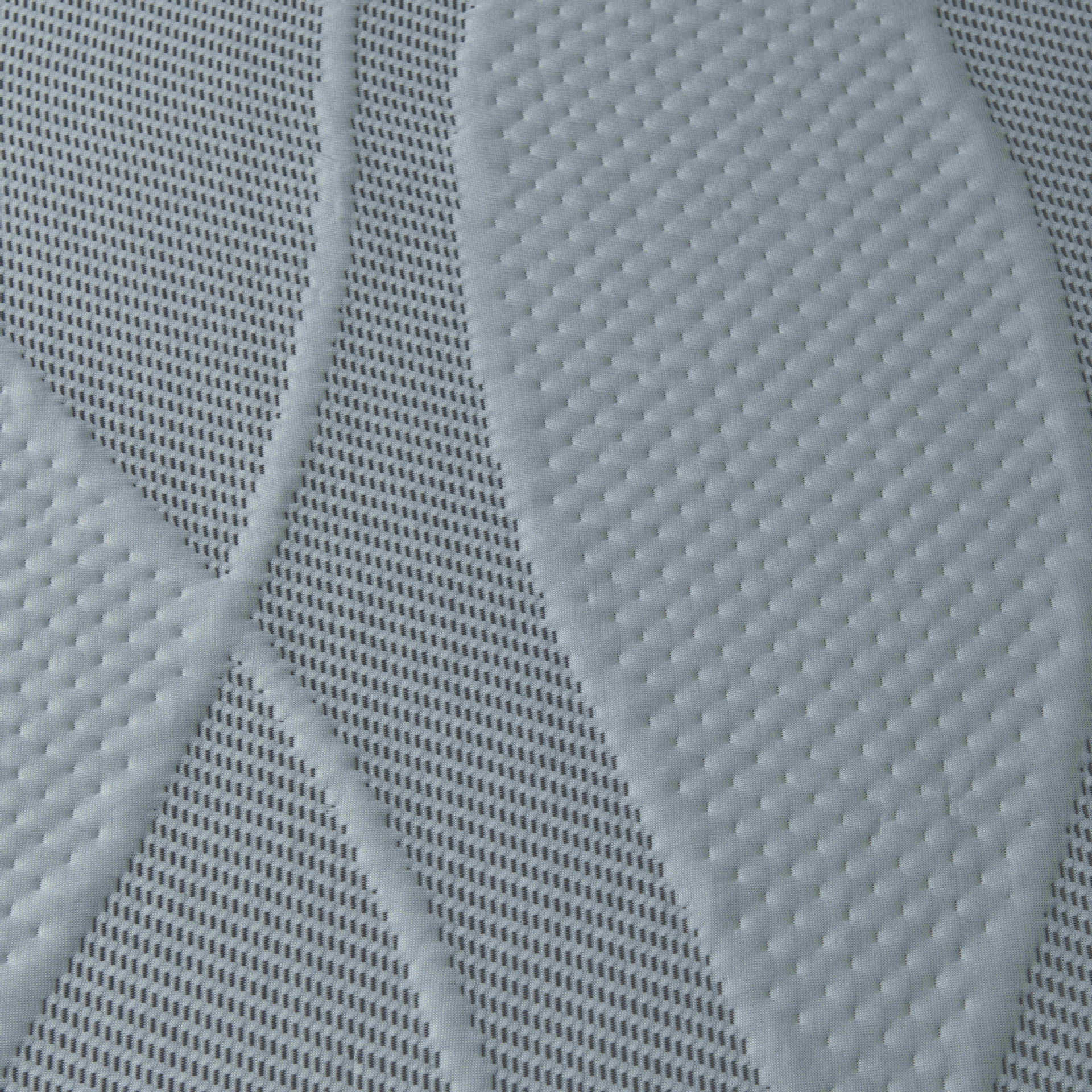 220 gramos gris claro unilateral tejido jacquard tela de colchón de tela de malla transpirable redonda
