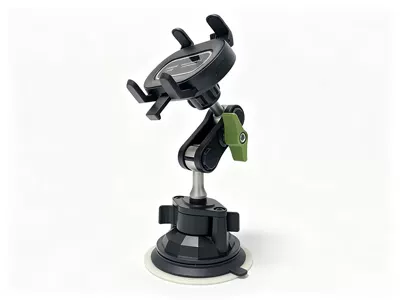 Car Mobile Phone Holder, Multi-Directional Overhead Shooting Suction Cup Holder for Car Live Streaming (Car phone holder) - xza-01-zinc-alloy-rod