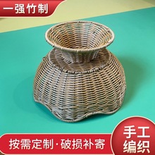 家用客厅圆形水果点心篮收纳框馒头筐鸡蛋干果筐面包篮现货批发