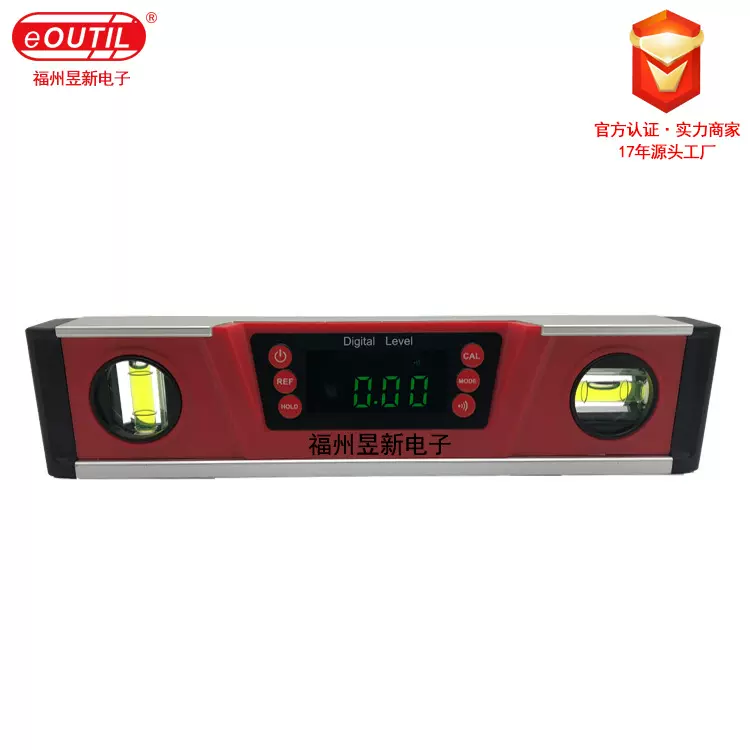数显水平尺铸铝高精度磁性铝合金多功能坡度测量仪 DL135厂家直销