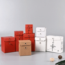 批发可定创意茶叶包装牛皮纸缠绳果酱糖果礼盒蜂蜜包装盒制作