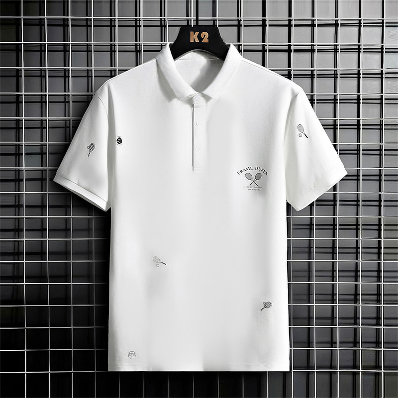 Polo de manga corta verano para hombres nueva tendencia hermosa camiseta casual de media manga para hombres más ropa de hombre de talla grande suelta
