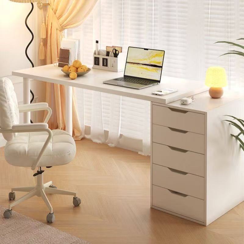 Drawer Office Desk Storage Desk Ins-Style Bedroom Simple Study Desk Home Makeup Student Single/Double Computer Desk Drawer Office Desk Storage Desk Ins-Style Bedroom Simple Study Desk Home Makeup Student Single/Double Computer Desk