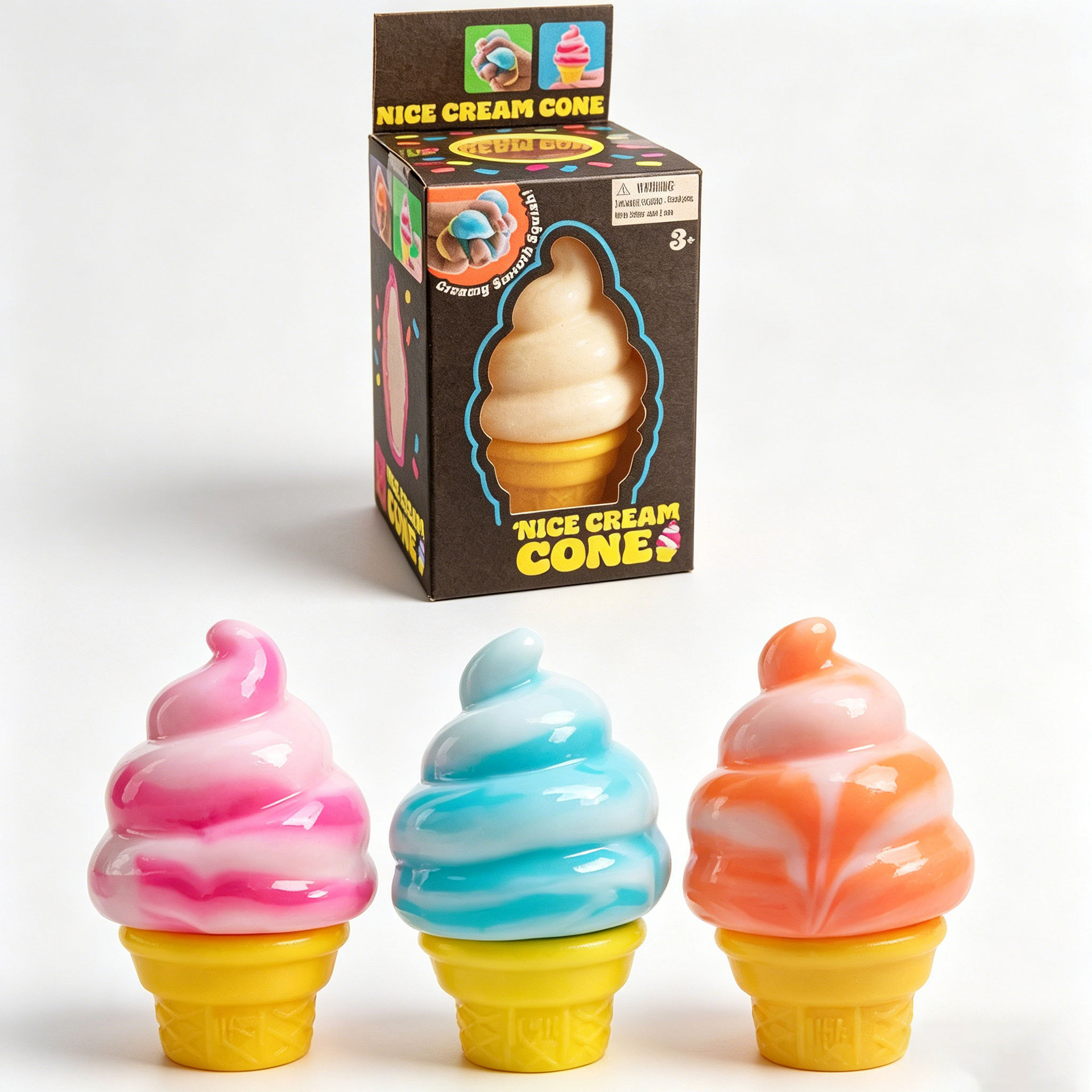 Nuevos productos transfronterizos helado helado TPR pellizco Le descompresión juguetes al por mayor gelatina transparente caja de barritos image 13