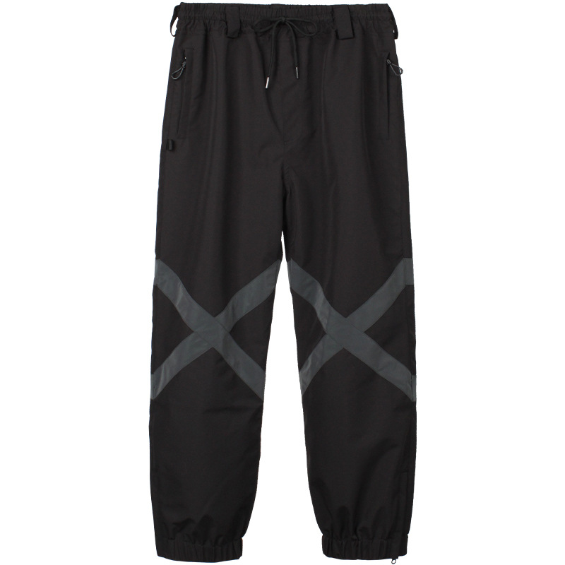 Pantalon de ski d'hiver pour homme, nouvelle collection, simple, double, imperméable, respirant, chaud, grande taille, réfléchissant, marée, pantalon de neige_voghion.com