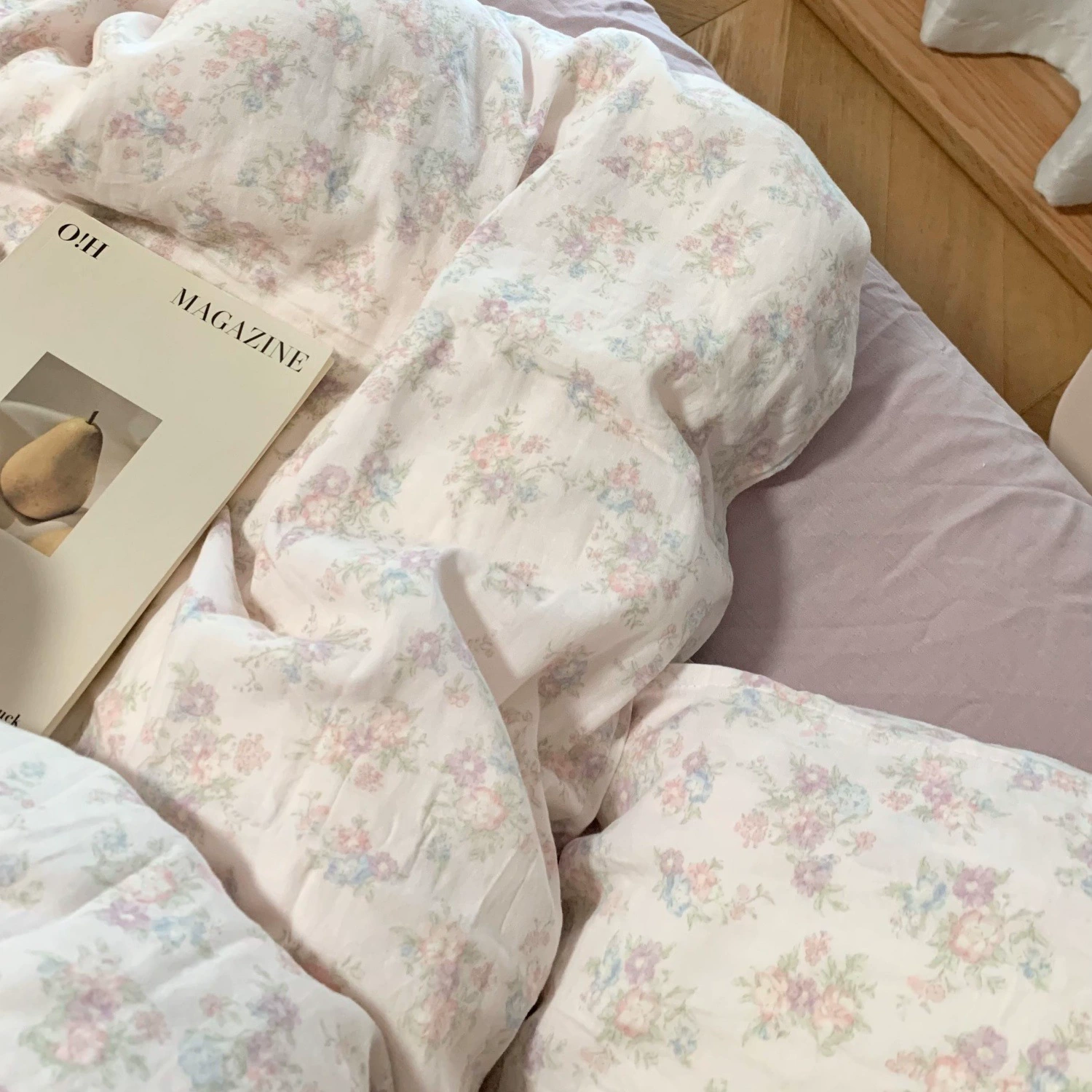 Cotton double-layer gauze fresh duvet cover