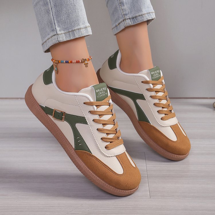 Zapatos deportivos clásicos de otoño 2025 nuevo temperamento de moda casual de alto nivel de alto valor de la cara zapatos deportivos de moda