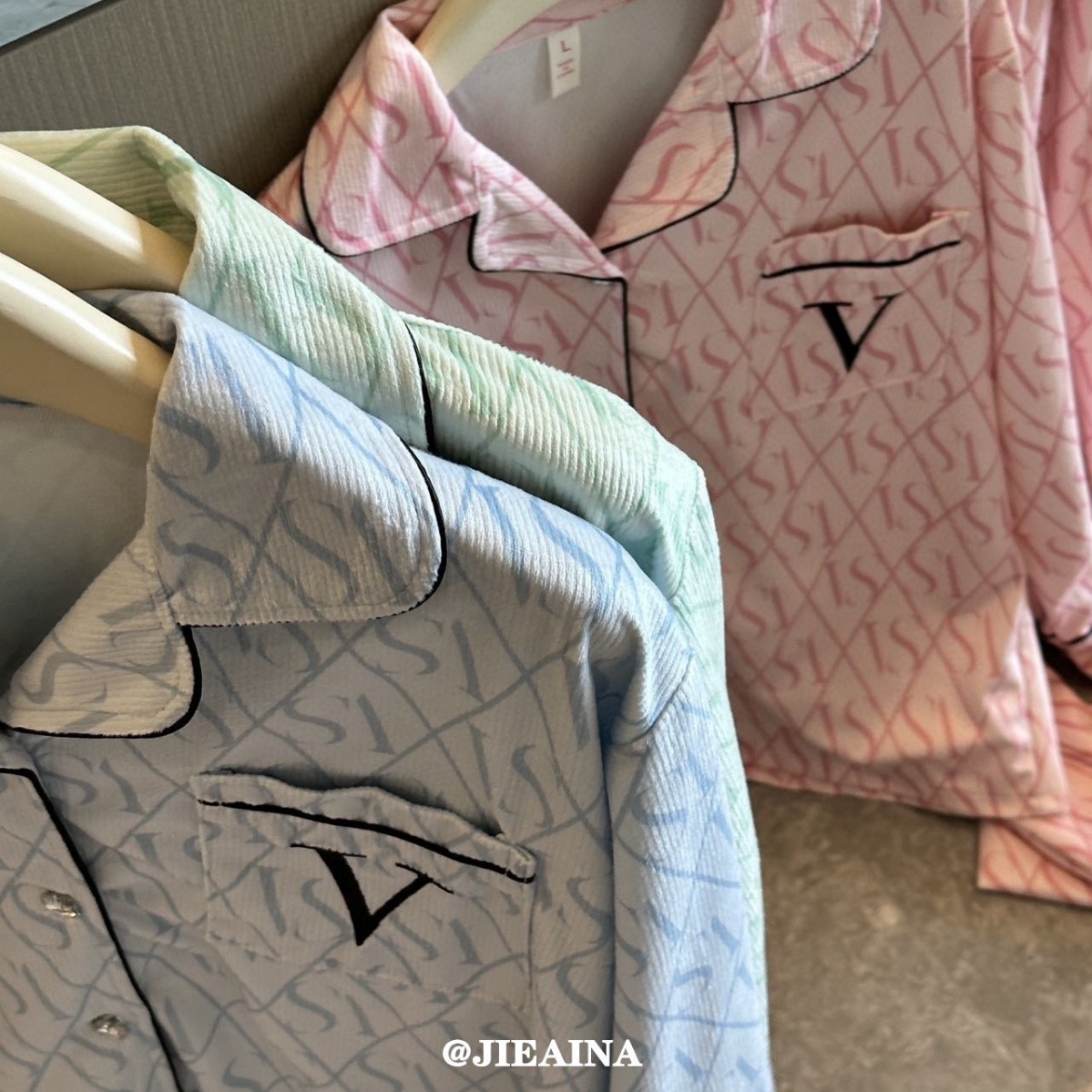 JIEAINA WEIJIA SAME V PAJAMAS WD132  펄 벨벳 걸스 카디건 투피스 홈 의류