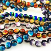 10毫米仿彩琥珀琉璃珠夜光散珠 DIY项链手串饰品配件配饰手链串珠|ms