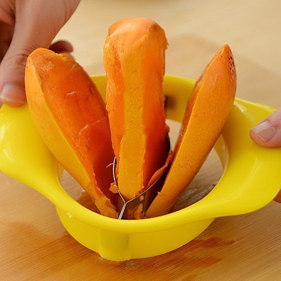 Cortador de Frutas Creativo para Uso Diario en la Cocina, Rebanador de Mango, Cuchillo para Melón, Herramienta para Descorazonar
