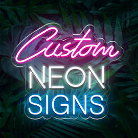 亚马逊霓虹灯广告牌派对装饰英文字母灯Custom neon sign发光灯牌